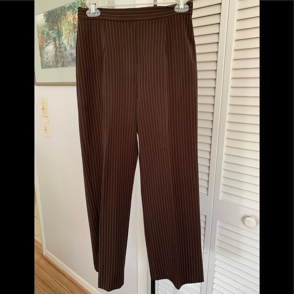 BFA Classics Brown Pinstripe Pants